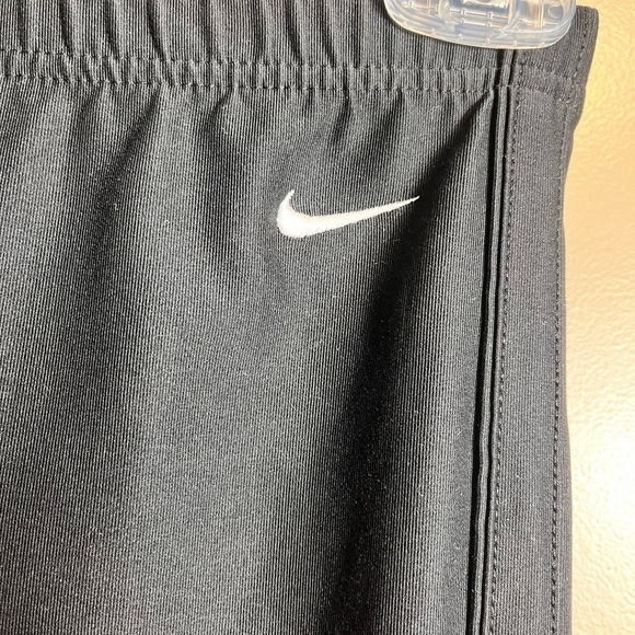 Vintage Nike Dri Activewear Pants Black Y2K Logo Swoosh Zip Back Pocket Small - Picture 4 of 10